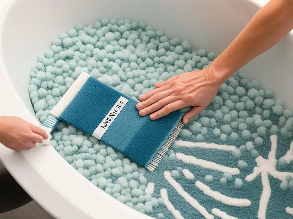 bathtub rug washing