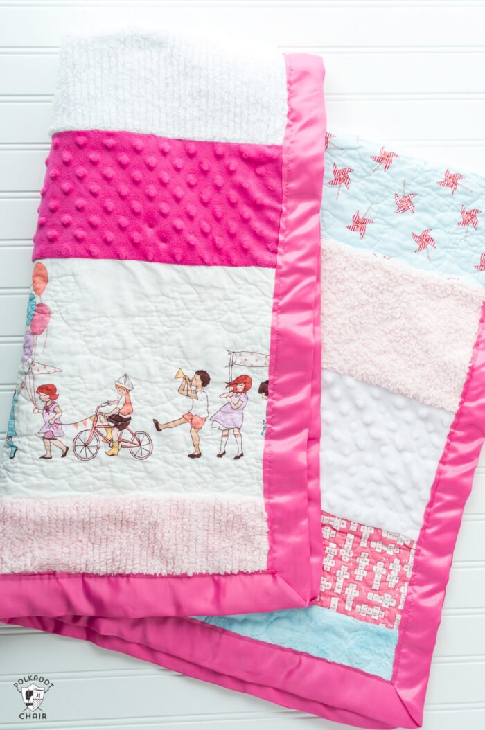 10. Soft ‘n Snuggly Sensory Baby Quilt Tutorial