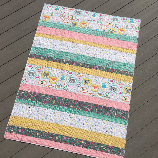 12. Stripey Baby Quilt