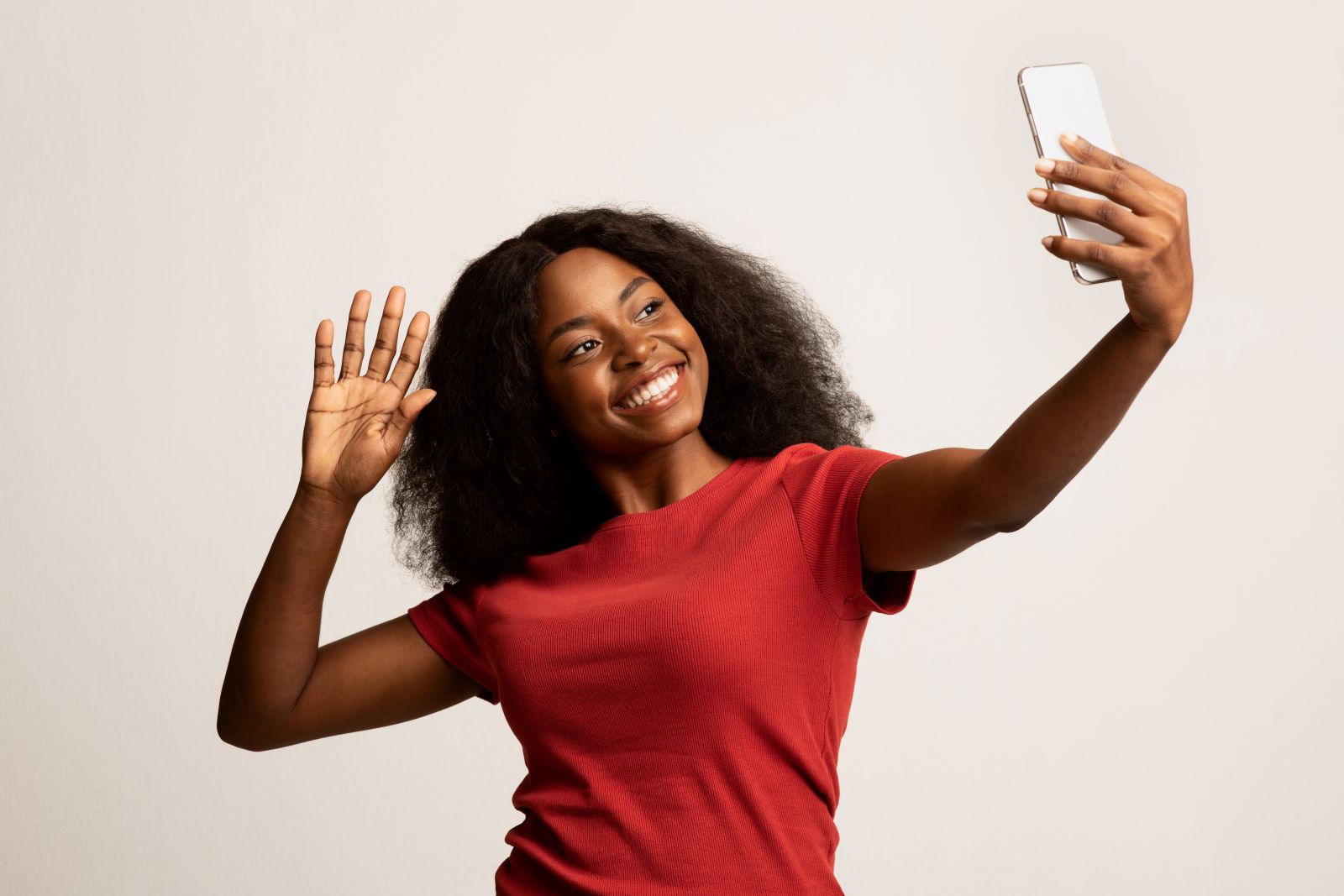 Woman Taking A Selfie