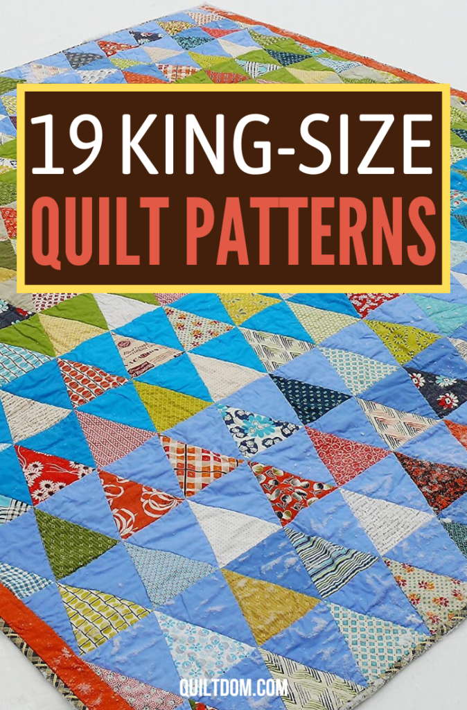 King sizes are so huge you might want to give up making a quilt project this big. In this post, we've collected king-size quilt patterns you can try making.