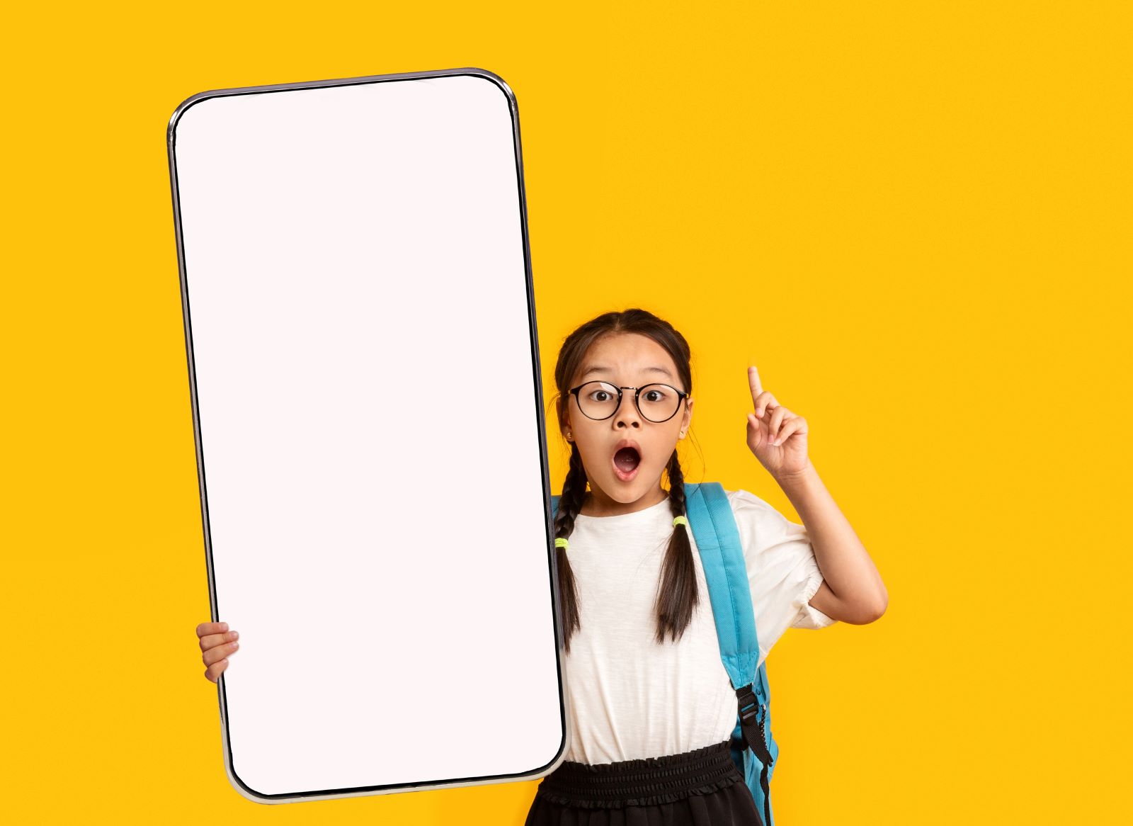 Child With Big Phone