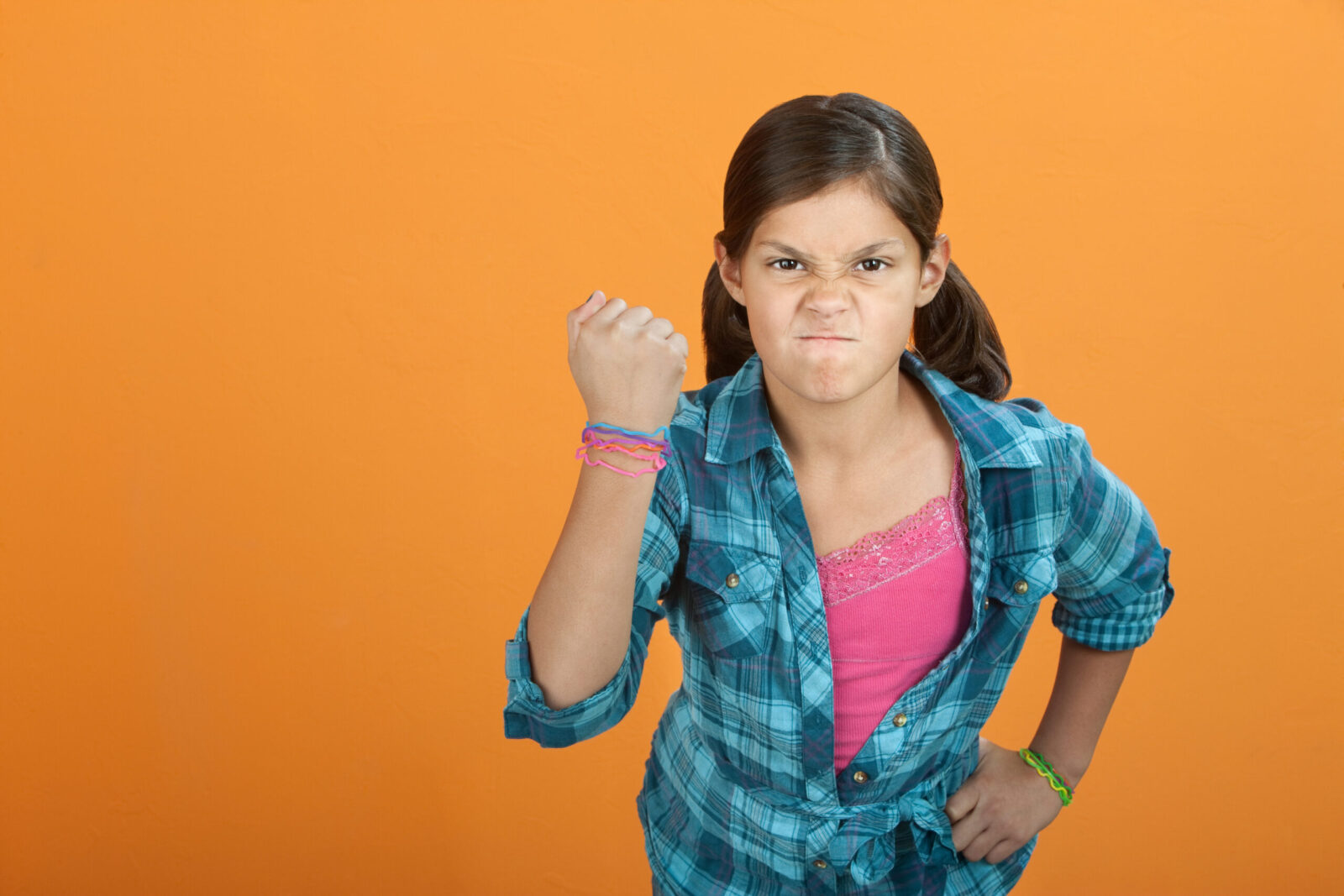 Brave Angry Little Girl