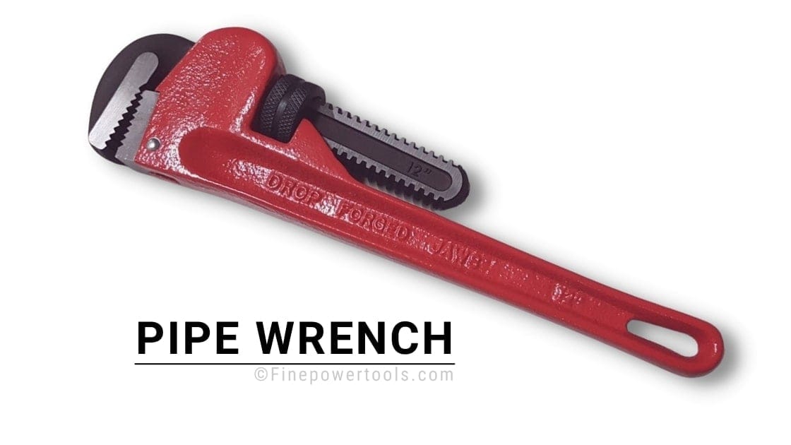 Pipe Wrench on white background