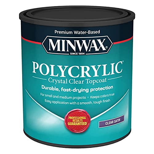 qt Minwax 63333 Clear Polycrylic Water-Based...