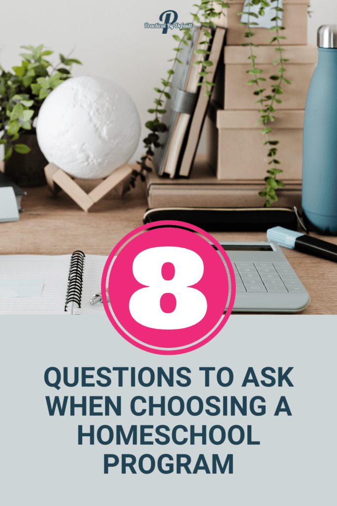desk notebook, globe pin for Choosing A Homeschool Program