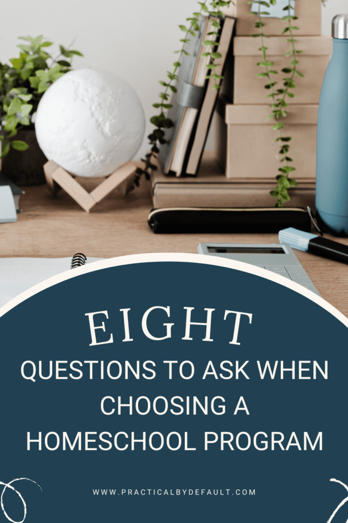 desktop with notebook and globe, Choosing A Homeschool Program
