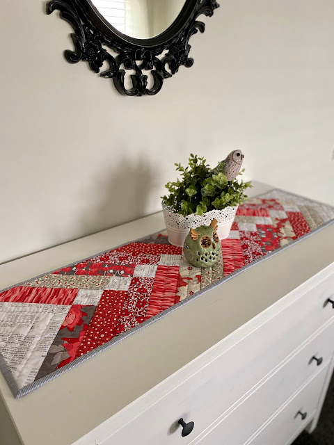 red braid quilted table runner patterns