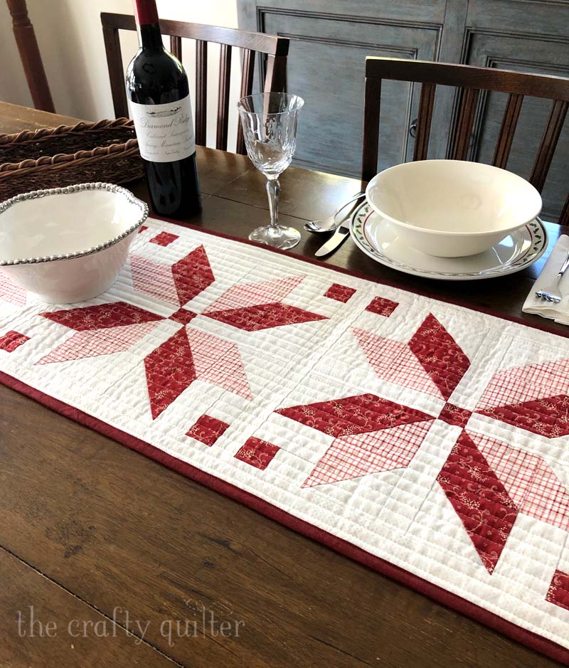 nordic star table runner quilted table runner patterns