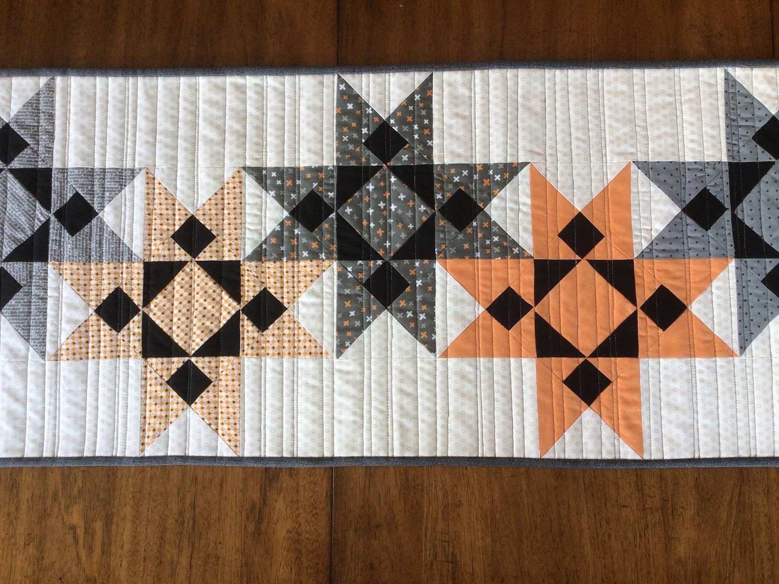 late october stars quilted table runner patterns