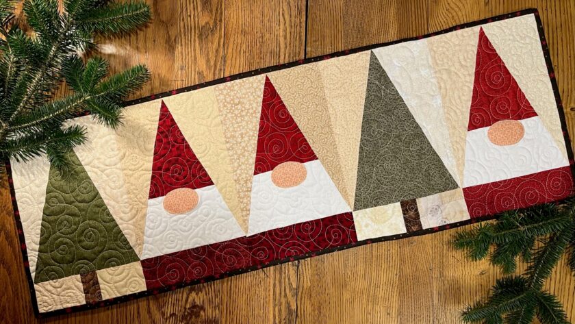 balsam gnomes quilted table runner patterns
