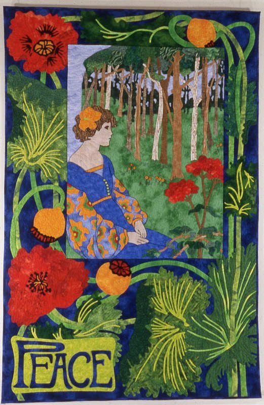 art nouveau quilt art quilts