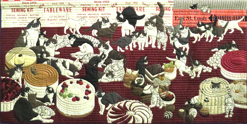 cats and cakes art quilts