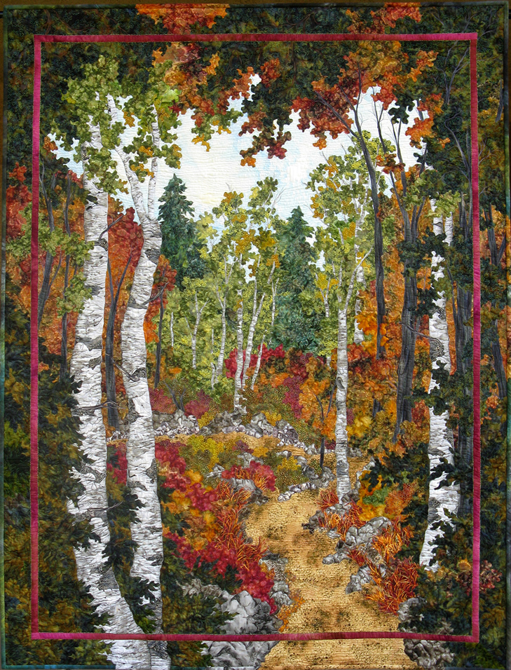 the birches art quilts
