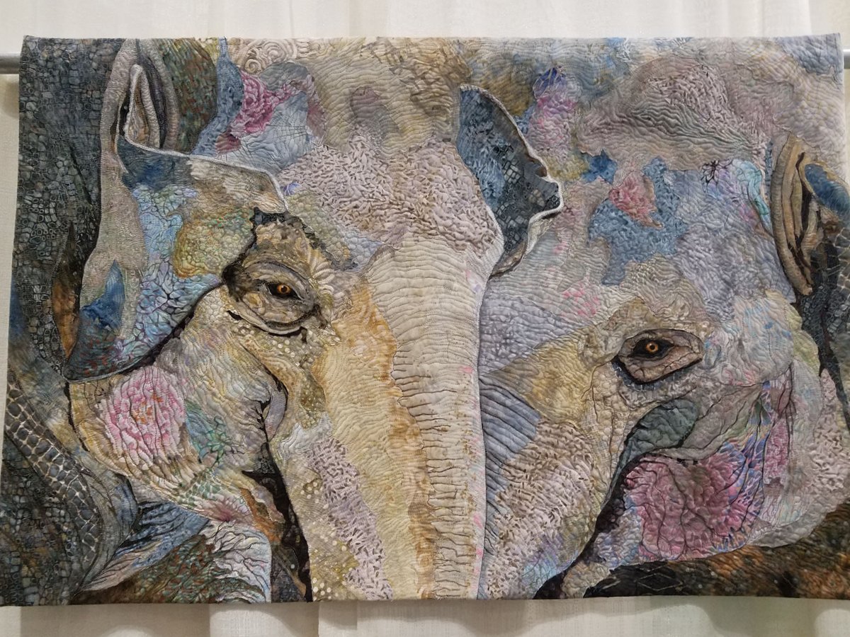sister/best friends art quilts