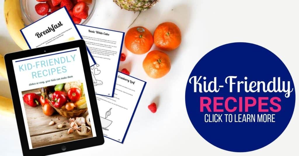 Kid friendly cookbook ad