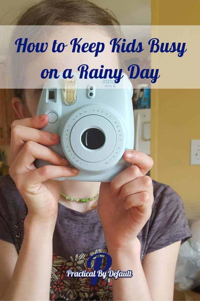 She loves her camera, keeping her busy while it rains. We also have 8 other ideas to keep kids from being bored! Check it out!