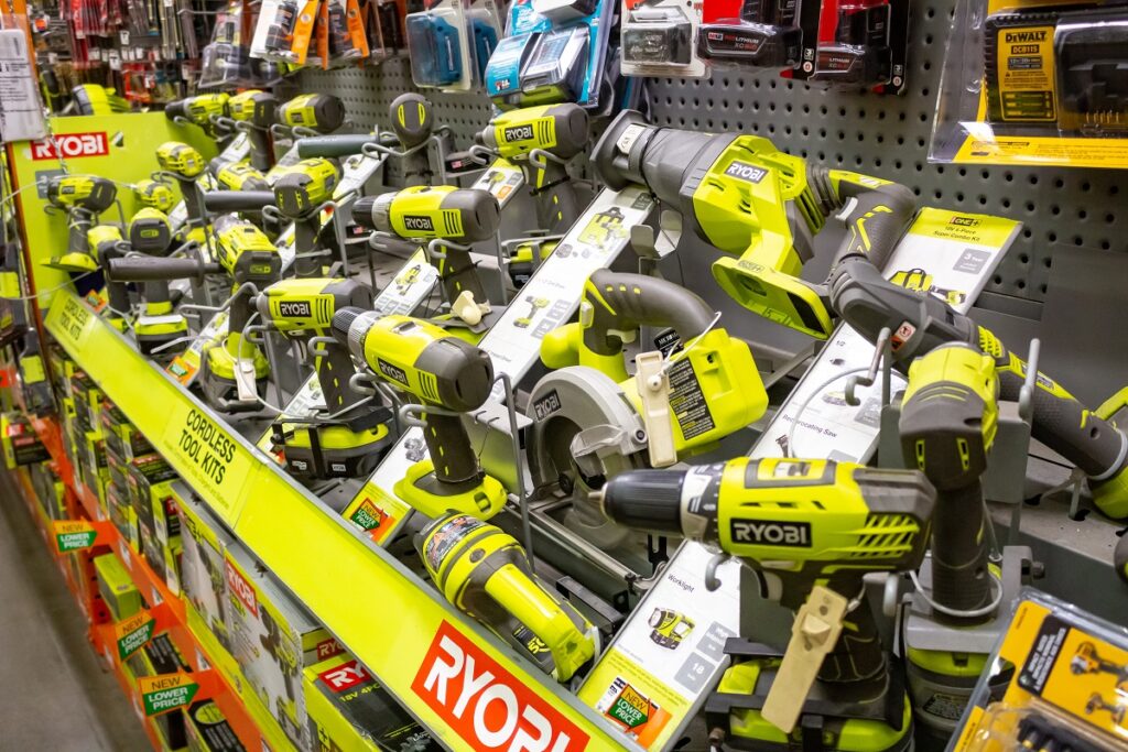 different ryobi tools