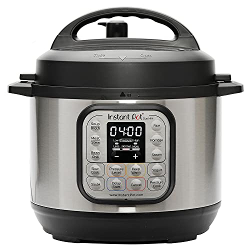 Instant Pot Duo 7-in-1 Electric Pressure Cooker, Slow Cooker, Rice Cooker, Steamer, Sauté, Yogurt Maker, Warmer & Sterilizer, Includes App With Over 800 Recipes, Stainless Steel, 3 Quart