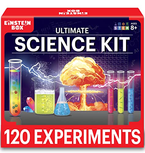 Einstein Box Science Experiment Kit For Kids Aged 8-12-14 | STEM Projects | STEM Toys | Gift for 8-12 Year Old Boys & Girls | Chemistry Kit Set For 8-14 Year Olds