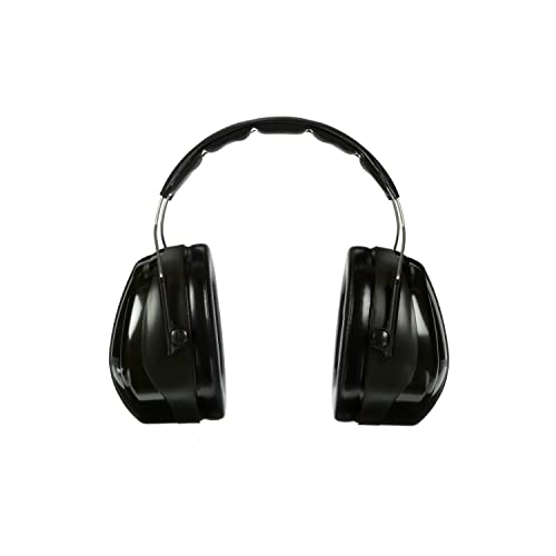 3M - CASH7A Peltor Optime 101 Over-the-Head Earmuff, Hearing Protection, Ear Protectors, NRR 27dB Green