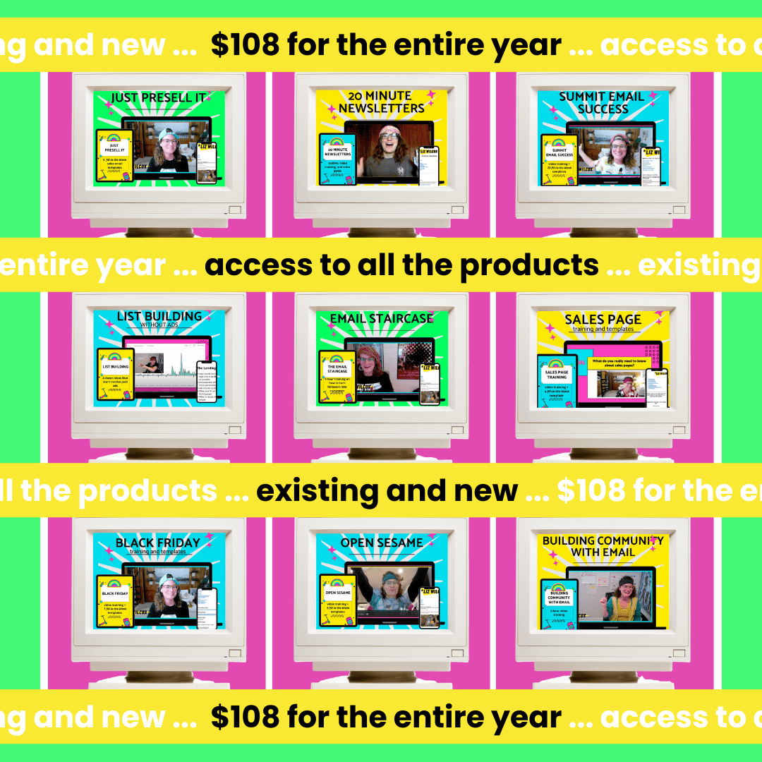 Liz Wilcox email marketing annual pass