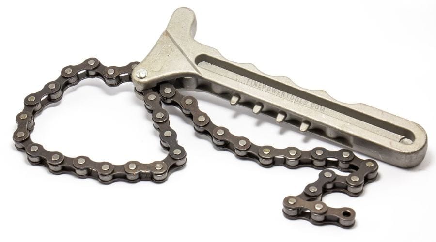 A Chain Wrench or oil filter wrench