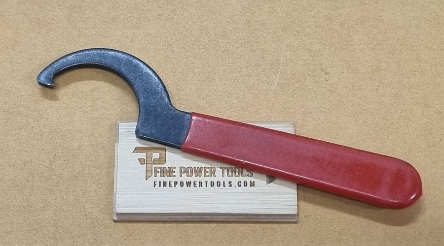 A Spanner wrench  (Hook Spanner)