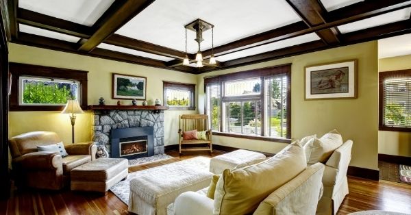 coffered ceiling