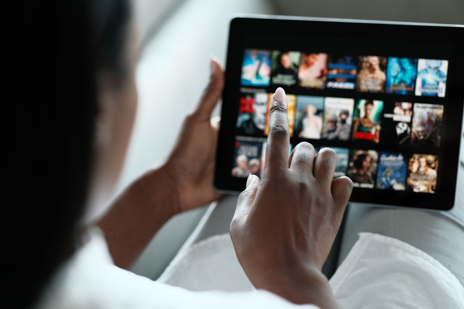 Woman Using Tablet