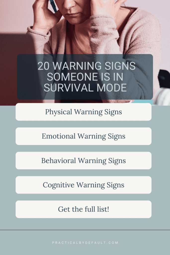 a list of 20 Signs Survival Mode List