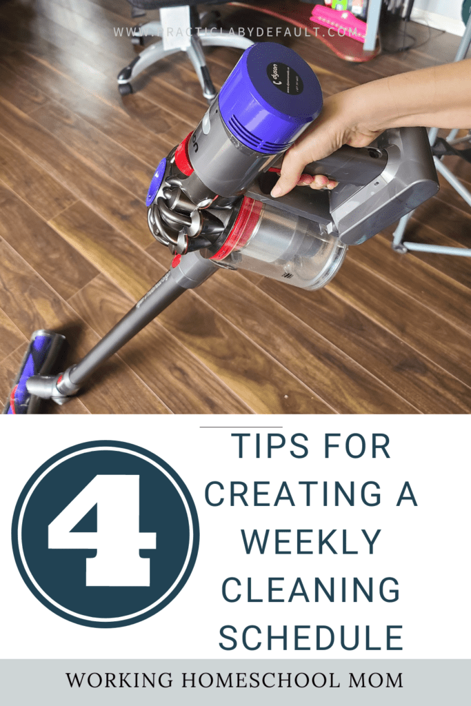 Dyson vacuum cleaning floor