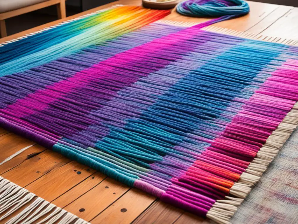 Overdyed Rug Process