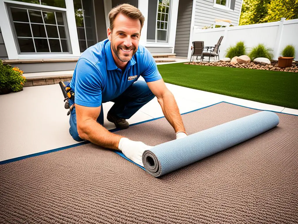 Indoor Outdoor Carpet Installation