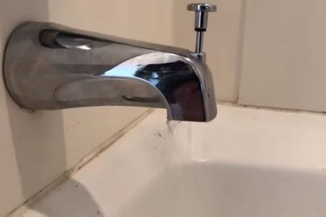 low water pressure in shower diverter