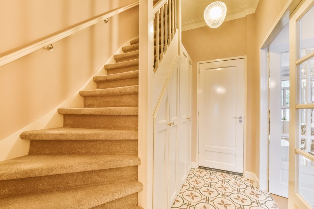 carpet on stairs