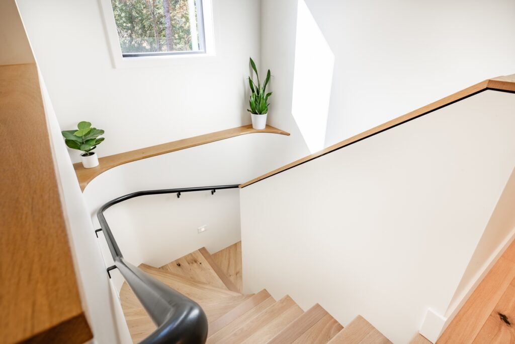 example of wooden stairs