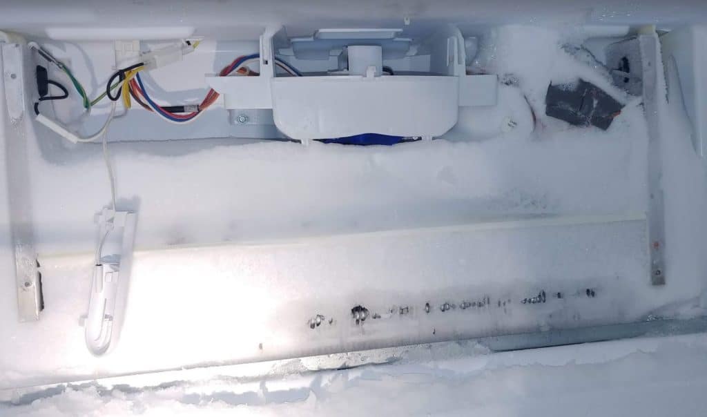 Evaporator coils frosted over so fridge is not cooling